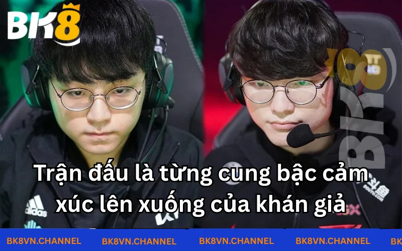Trận đấu là từng cung bậc cảm xúc lên xuống của khán giả Trận đấu là từng cung bậc cảm xúc lên xuống của khán giả