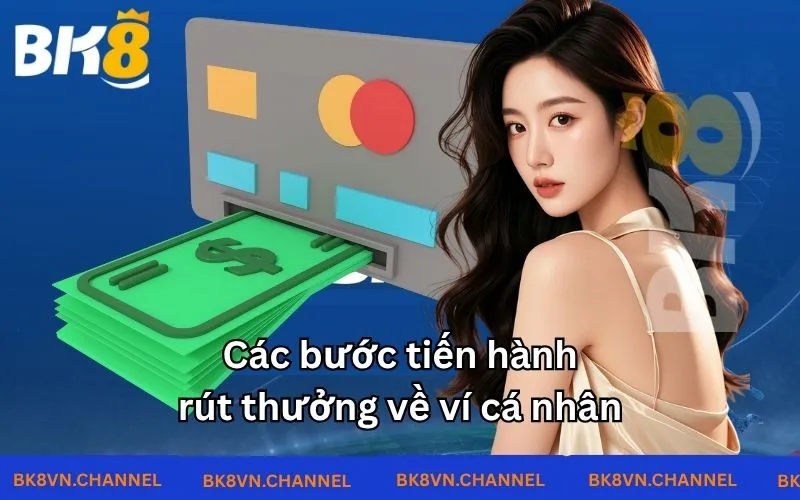 Các bước tiến hành rút thưởng về ví cá nhân Các bước tiến hành rút thưởng về ví cá nhân
